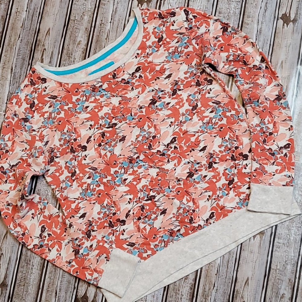 Lilu Floral Sweatshirt Sz. M